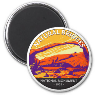 Natural Bridges National Monument Utah Circle Magnet