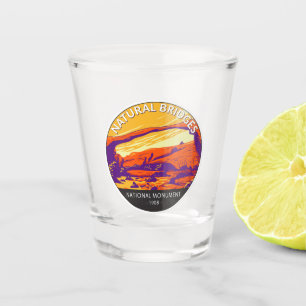 Natural Bridges National Monument Utah Circle Shot Glass