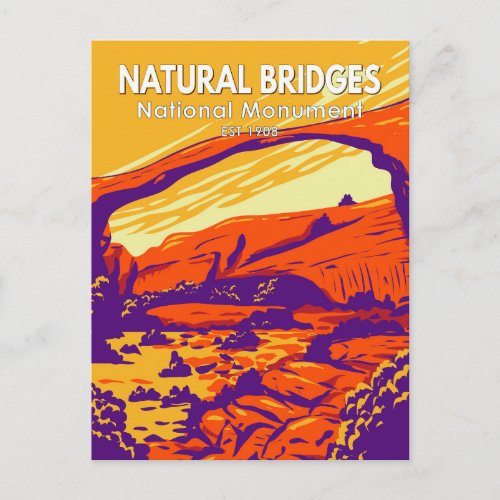 Natural Bridges National Monument Utah Vintage Postcard