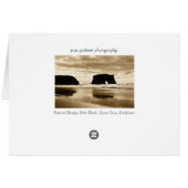 Natural Bridges State Beach Cards (Back Horizontal)