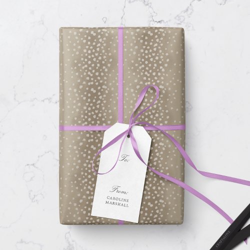 Natural Brown Baby Deer Fawn Spots Wrapping Paper