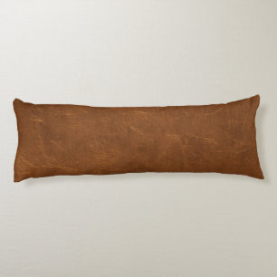 Natural Brown leather look Body Pillow