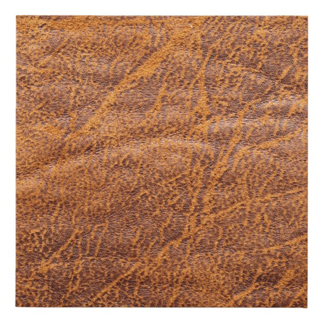 Natural brown leather texturetexture, leather, ski faux canvas print (Front)