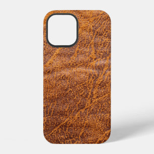 Natural brown leather texturetexture, leather, ski iPhone 12 case
