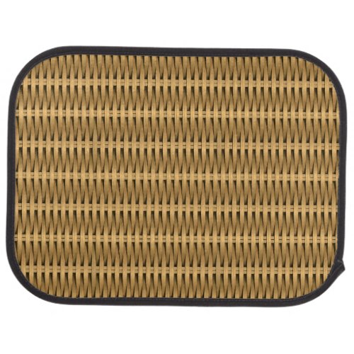 Natural cane wicker car mat