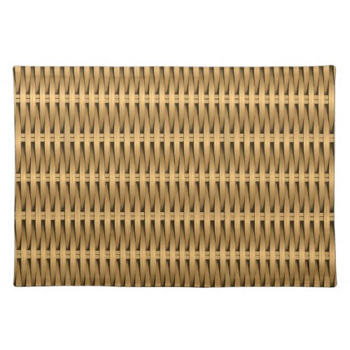 Natural cane wicker placemat