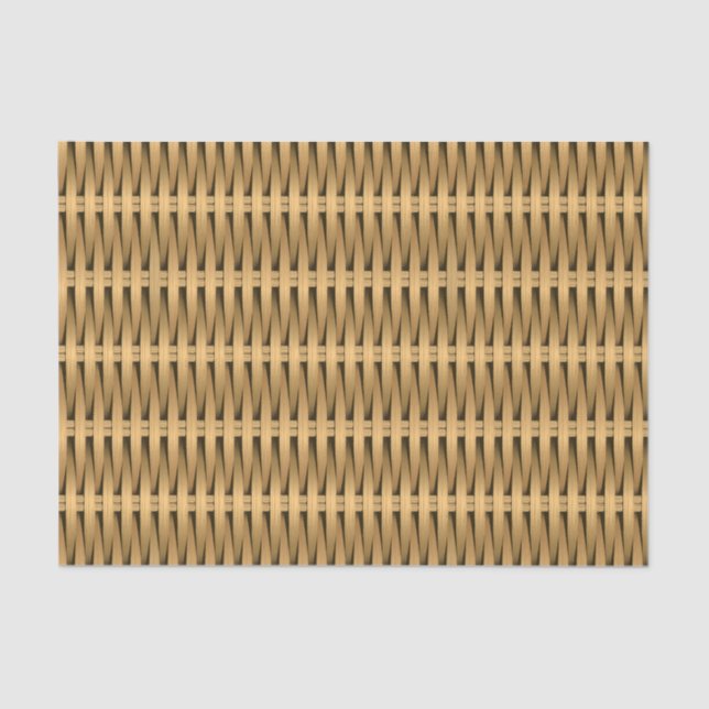 Natural cane wicker tissue paper (Front)