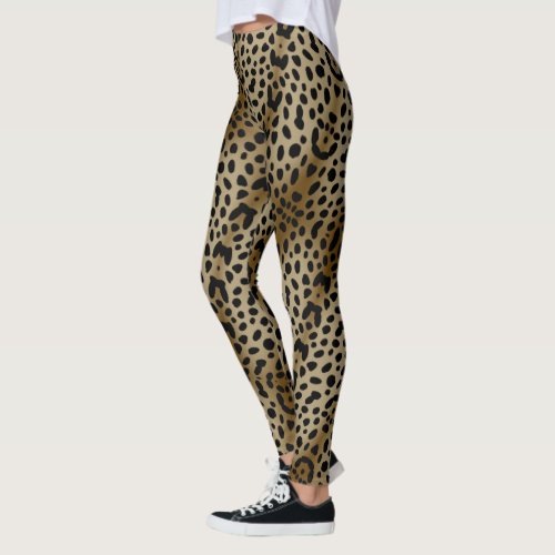 Natural Cheetah Print Leggings