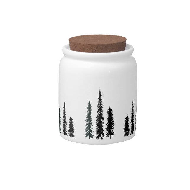 Natural Christmas Candy Jar (Front)
