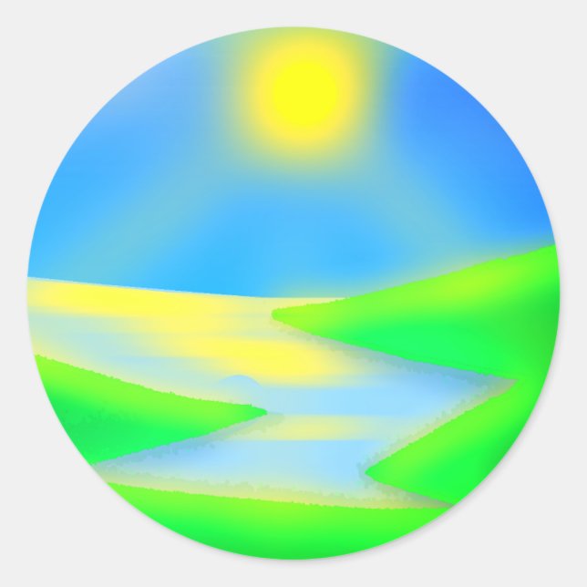 NATURAL CLASSIC ROUND STICKER (Front)