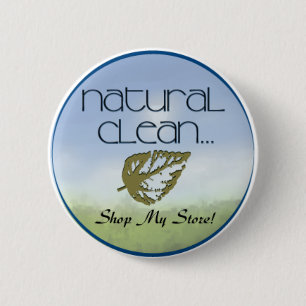 Natural Clean Pinback Button