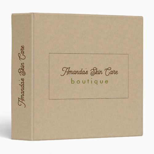 Natural Color Classic Line Texture 3 Ring Binder