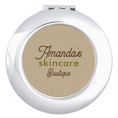 Natural Color Classic Line Texture Compact Mirror