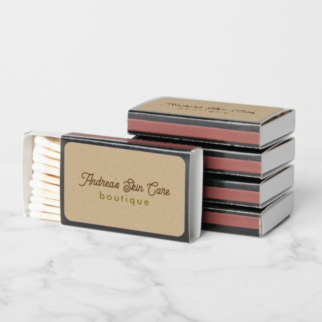 Natural Color Classic Line Texture Matchboxes (Stacked)