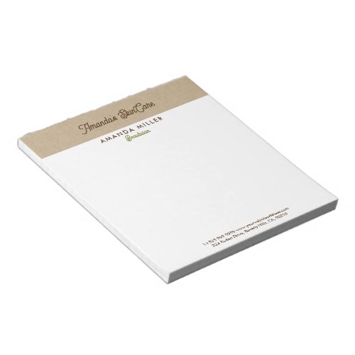 Natural Color Classic Line Texture Notepad