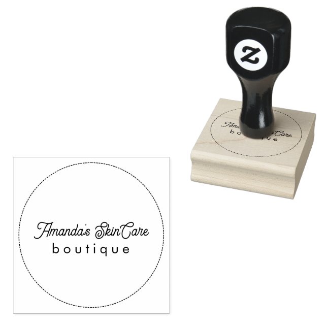 Natural Color Classic Line Texture Rubber Stamp (Stamped)