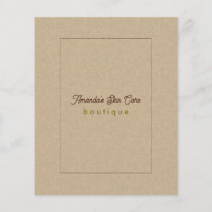 Natural Color Classic Line Texture Service List Flyer