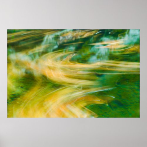 Natural Color Flow Abstract Poster