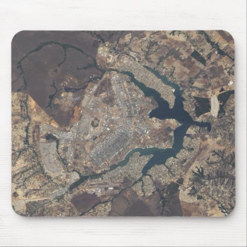 Natural_color image of Braslia Brazil Mouse Pad