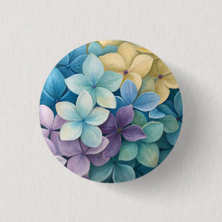 Natural colorful flowers button