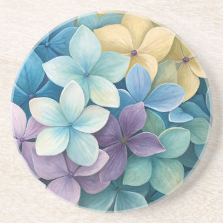 Natural colorful flowers coaster