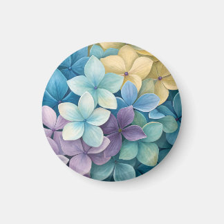 Natural colorful flowers magnet
