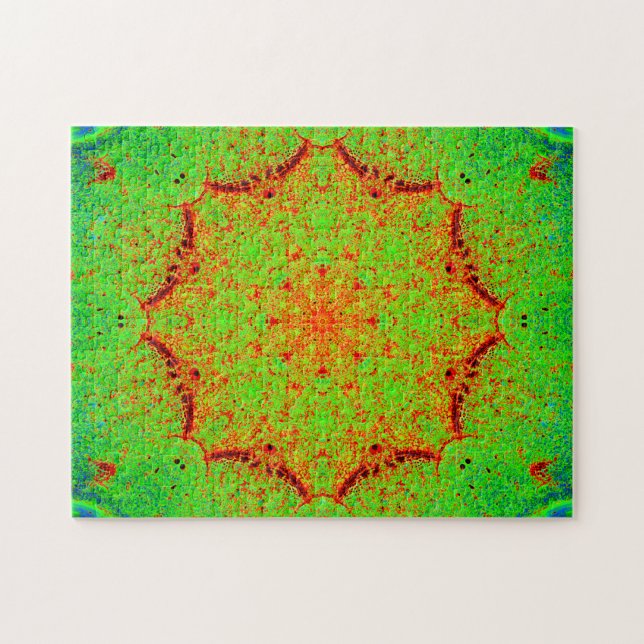 Natural Colors Star Mandala Jigsaw Puzzle (Horizontal)