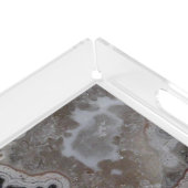 Natural Crazy Lace Agate Photo Acrylic Tray (Corner)