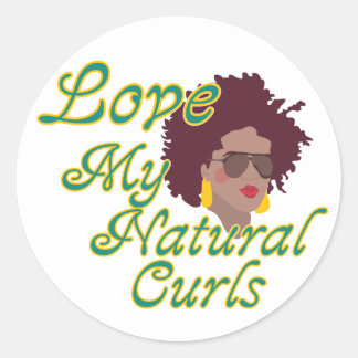 Natural Hair Stickers | Zazzle