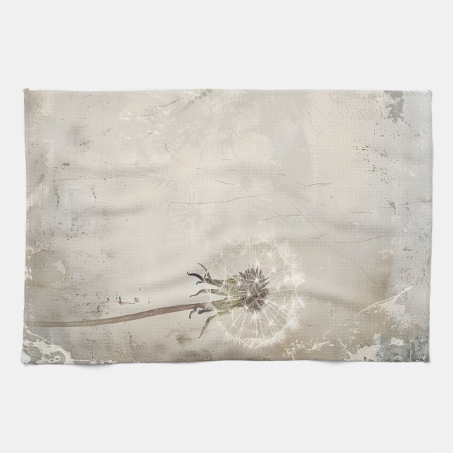 Natural Dandelion Kitchen Towel (Horizontal)