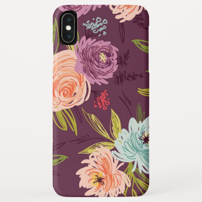 Natural Decorative Rose Art Case-Mate iPhone Case (Back)