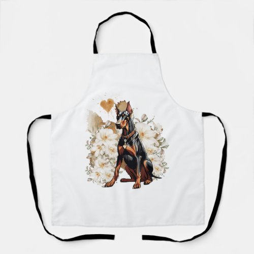 Natural Ear Doberman A Gift For Doberman Lovers Cl Apron