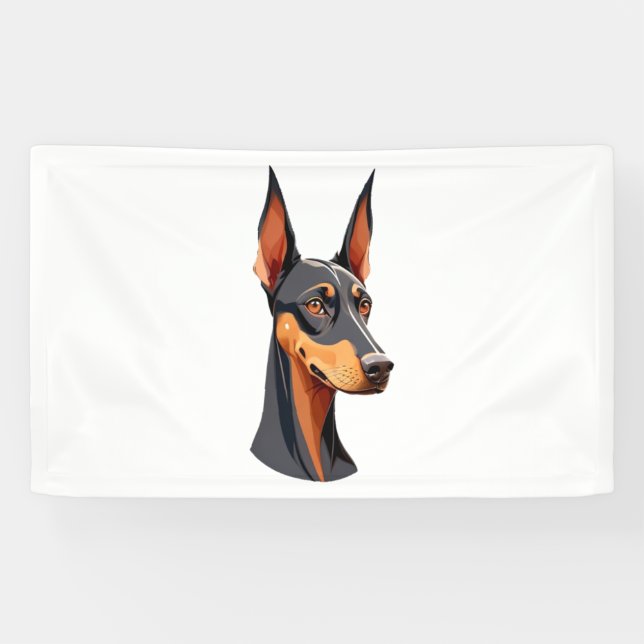 Natural Ear Doberman   Banner (Horizontal)