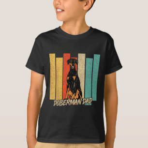 Natural Ear Doberman Dog Dad Dog Owner Fathers Day T-Shirt