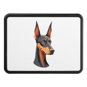Natural Ear Doberman Hitch Cover