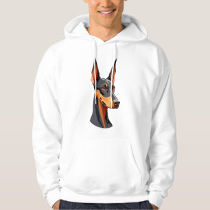 Natural Ear Doberman   Hoodie