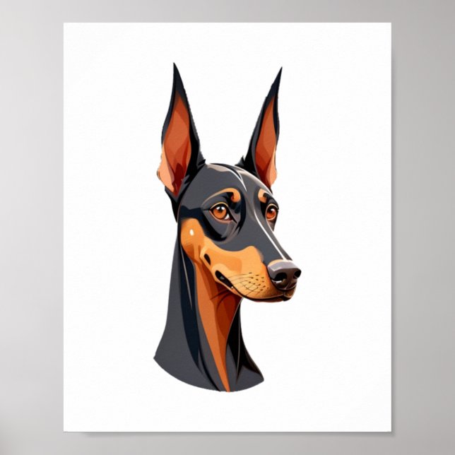 Natural Ear Doberman   Poster (Front)