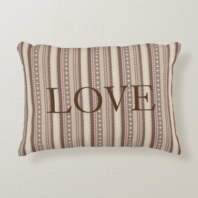 Natural Earth Tones Accent Pillow (Front)