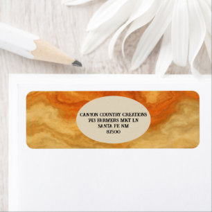 Natural Earth Tones Custom Southwestern Label