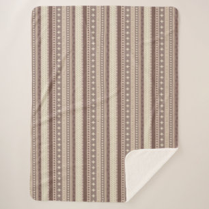 Natural Earth Tones Sherpa Blanket