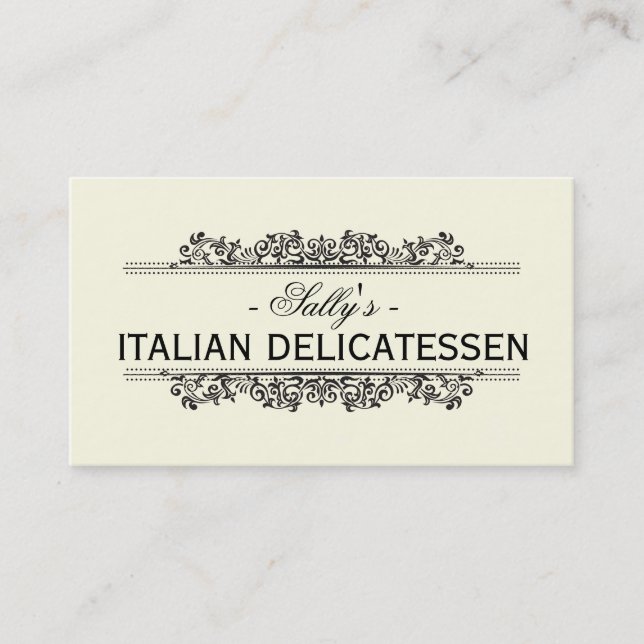 Natural Elements | Delicatessen Business Card (Front)