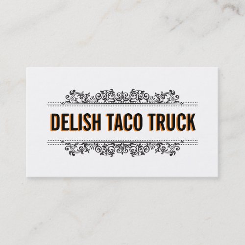 Natural Elements  Food Truck Business Card