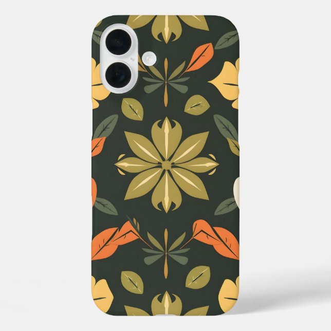 Natural Elements iPhone16 Case - Seamless Pattern  (Back)