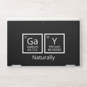 Natural Elements LGBT Gay Pride Periodic Table HP Laptop Skin