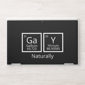 Natural Elements LGBT Gay Pride Periodic Table HP Laptop Skin