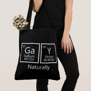 Natural Elements LGBT Gay Pride Periodic Table Tote Bag
