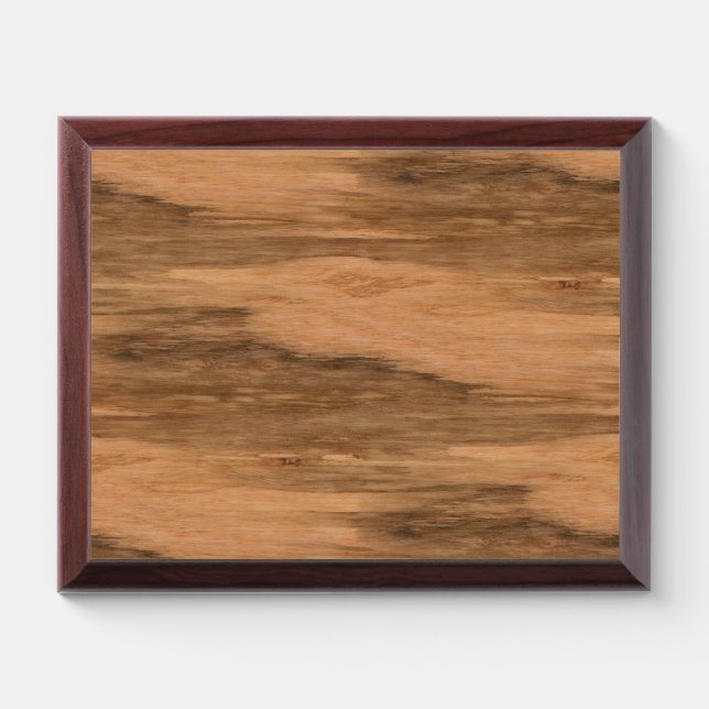 Natural Eucalyptus Wood Grain Look Award Plaque (Horizontal)