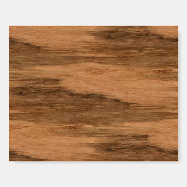 Natural Eucalyptus Wood Grain Look Foam Board (Front)