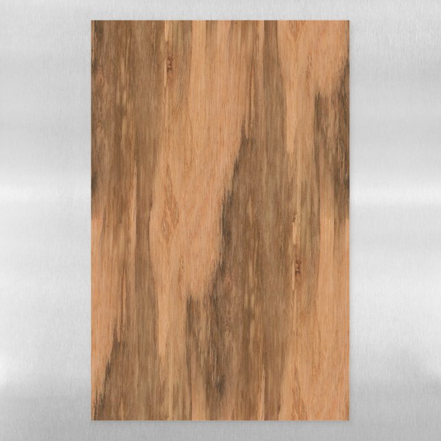Natural Eucalyptus Wood Grain Look Magnetic Dry Erase Sheet (Vertical)