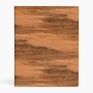 Natural Eucalyptus Wood Grain Look Mini Binder